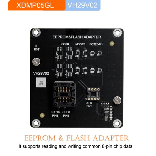 Xhorse Exclusive Adapters pour Multi Prog XDMP07GL XDMP06GL XDMP05GL XDMP04GL 4 Adapters