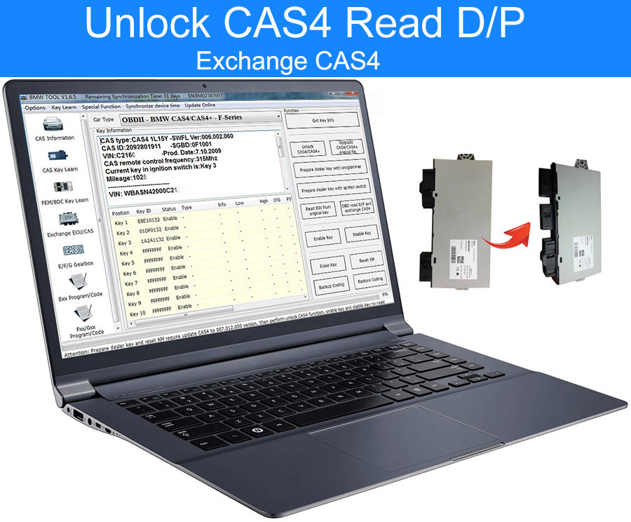 unlock cas4 read dp