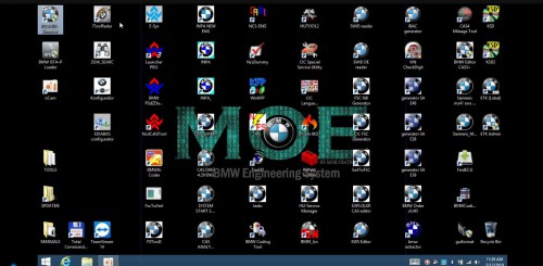 MOE BMW engineering system All Original BMW Software 500GB SSD with 1 Time Free Activation Support Win10