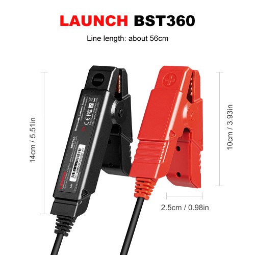 Launch X431 BST360 Batterie Bluetooth Tester Utilisé avec X-431 PRO GT, X-431 PRO V4.0, X-431 PRO3 V4.0, X-431 PRO5, X-431 PAD V/PAD VII