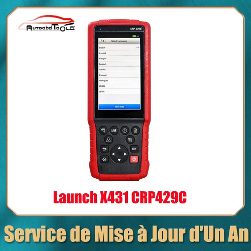Original Launch X431 CRP429 / CRP429C / CRP479 / CRP909 / CRP909E / CRP909X / CRP Touch Pro Elite 4 System Service de Mise à Jour d'Un An