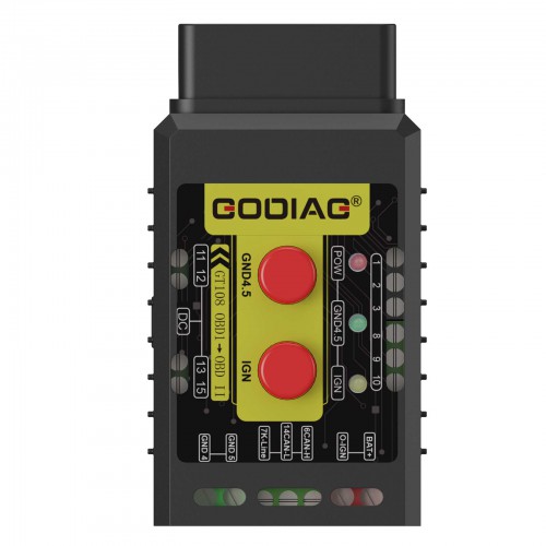 GODIAG GT108 Super OBDI-OBDII Universal Conversion Adapter pour Voitures, SUV, Camions, Tracteurs, Véhicules miniers, Générateurs, Bat