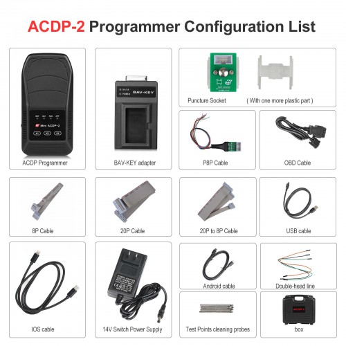 Yanhua Mini ACDP 2 Key Programming ACDP-2 Master Basic Module Supports USB et Connexion sans fil Pas Besoin de Soudure