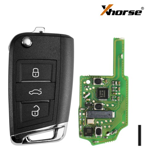 Xhorse VW MQB Smart Proximity Remote Key XSMQB1EN 3 Buttons for VVDI2 VVDI Key Tool 5pcs/lot