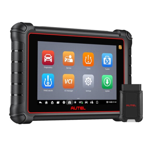 AUTEL MaxiCOM MK900-TS All Systems Wireless TPMS Diagnostic Scanner Android 11.0 avec Full TPMS Functions Bi-Directional Control Support DoIP/CAN FD