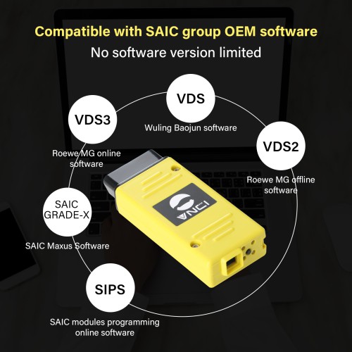 VNCI VDI3 Rongwei MG Wuling Baojun Datong Diagnostic Interface Compatible avec OEM Conducteur de Logiciel, Plug et Play,