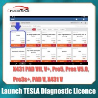 [Online Activation] TESLA Diagnostic Licence d'Abonnement Logiciel pour Launch PAD VII, V+, Pro5, Pros V5.0, Pro3s+, PAD V, X431 V