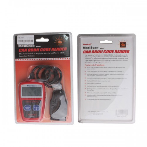 Autel Maxiscan MS309 OBD2 Can Eng/Fr/Sp/Dutch/G Scanner Check Engine Fault Code Reader I/M Readiness
