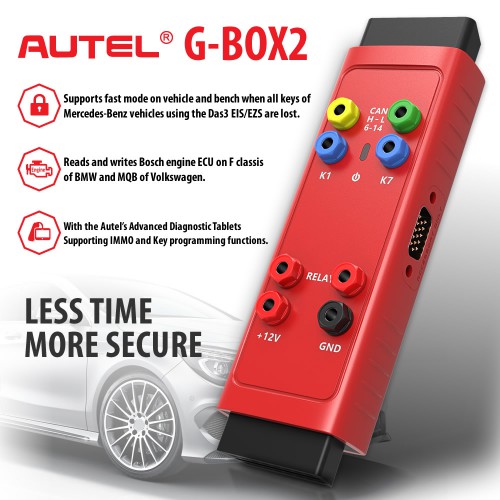 Autel MaxiIM G-BOX 2 G-BOX2 Adapter pour Mercedes Benz All Key Lost Travaillez avec Autel IM608 Pro II / IM608 Pro / IM608 II / IM508