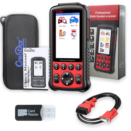 Creator C600 Professional Multi-System Scanner Car Diagnostic Tool Auto Diagnostic Scanner Code Reader with OBD+ 1 Free Car Software