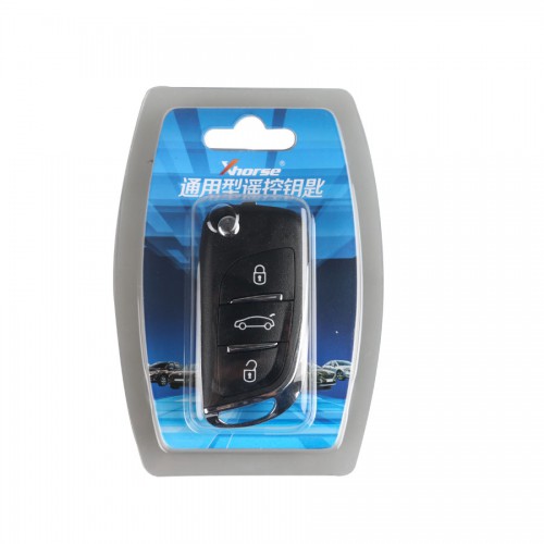 XHORSE XNDS00EN VVDI2 DS Type Wireless Universal Remote Key 3 Buttons (Individually Packaged) 5 pcs/lot