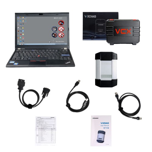 VXDIAG C6 Professional Benz Star C6 Diagnostic Tool pour Benz avec 500GB 2021.6 HDD et Ordinateur Portable Lenovo X220 Mieux que MB Star C4 C5