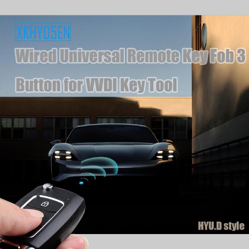 XHORSE XKHY05EN HYU.D style Wired Universal Remote Key Fob 3 Button for VVDI Key Tool (English Version) 2017 5pcs/lot