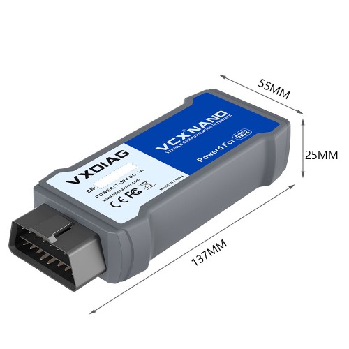 USB Version VXDIAG VCX NANO pour GM / OPEL GDS2 V2022.5 Tech2WIN 16.02.2 Diagnostic Scanner
