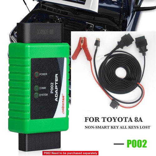 OBDSTAR Toyota-1 + Toyota-2 + 8A All Keys Lost Adapter for X300 DP Plus / X300 Pro4