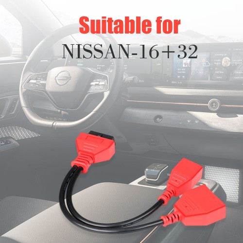 Original Autel Nissan 16+32 Secure Gateway Adaptor Applicable à Sylphy Sentra (Modèles avec Châssis B18) Key Adding Sans mot de Passe