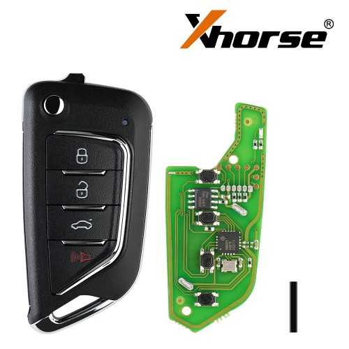 Xhorse XKCD02EN Universal Wire Remote Key Cadillac Style 4 Buttons 5pcs/lot