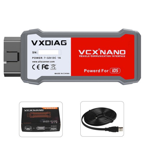 Français VXDIAG VCX NANO pour Ford IDS V129 /Mazda V129 2 in 1 Diagnostic Tool Supports Win10