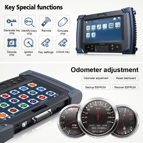 Lonsdor K518ISE Key Programmer Support VW 4th 5th immobilization Ajustement Odomètre avec Gratuit LT20 -04NJ 8A+4D Smart Key PCB