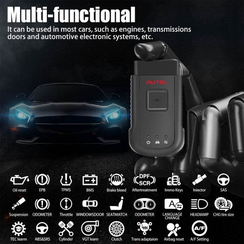 Autel MaxiSYS-VCI 100 Compact Bluetooth Vehicle Communication Interface MaxiVCI V100 pour Autel Maxisys MS906BT MK908 MS908 Elite