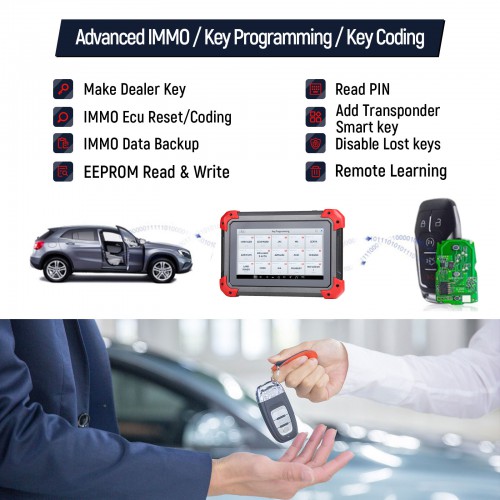 [Livraison UE] XTOOL X100 PAD X 100 OBD2 Auto Car Key Programmer avec Oil Rest Tool et Cluster Calibration