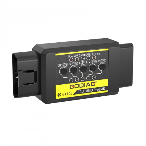 GODIAG GT105 ECU IMMO Prog AD OBD II Break Out Box ECU Connector pour Xhorse VVDI Key Tool Plus PAD et Key Cutting Machine