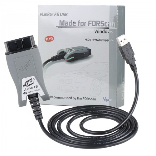 Vgate vLinker FS ELM327 pour Ford FORScan HS/MS-CAN ELM 327 OBD 2 OBD2 Car Diagnostic Scanner Interface Tools OBDII pour Mazda