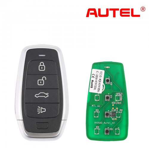 AUTEL MAXIIM IKEY Standard Style IKEYAT004CL 4 Buttons Independent Smart Key (Panic/ Trunk)