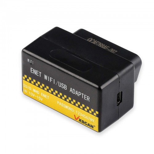 OBD ENET WIFI/USB Adapter DOIP pour VW/VOLVO, BMW F/G-series Compatible avec BimmerCode, E-SYS, Bootmod3, Ethernet, Travailler iOS, Android & Windows