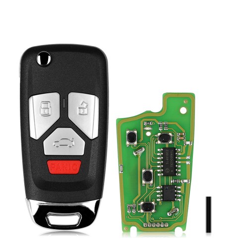 XHORSE XKAU02EN Audi Style Wired VVDI Universal Flip Remote Key avec 3/4 Button 5pcs/lot