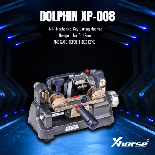 [Pre-order] Xhorse Dolphin XP-008 XP008 MINI Mechanical Key Cutting Machine Conçu pour Bit/Pump Keys