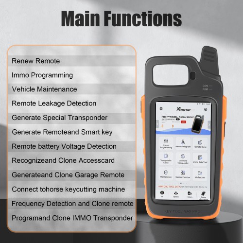 Xhorse VVDI Key Tool Max PRO Combine Key Tool Max et Mini OBD Tool Ajoute CAN FD, Voltage et Leakage Current Functions