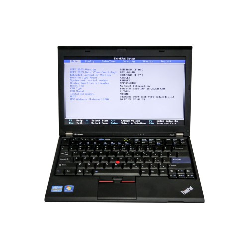 Full Set Lenovo X220 Laptop avec 500GB HDD Logiciel Préinstallé pour USB VCX NANO Ford/Mazda, JLR ou GM/Opel ou WIFI VCX NANO Toyota