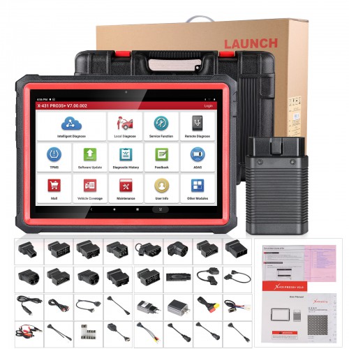 Français LAUNCH X431 PRO3S+ PRO3 S+ plus X431 HDIII HD3 Heavy Duty Diagnostic Adapter Support 12V 24V Voitures et Camions