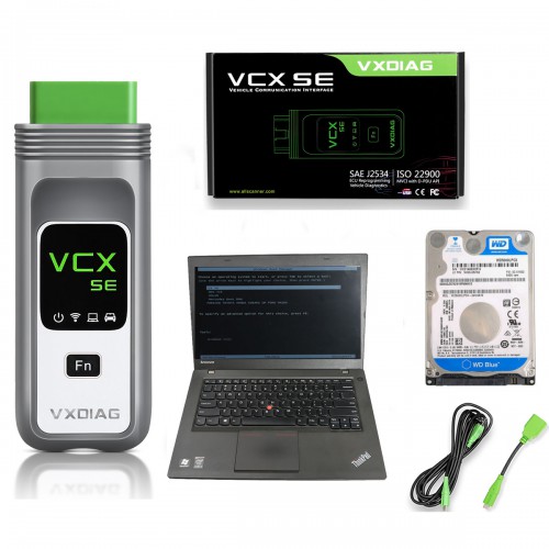VXDIAG VCX SE DOIP Marques Complètes avec V2023.09 Logiciel HDD Pre-installé sur D'occasion Lenovo T440P Portable