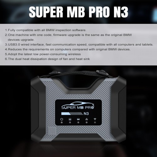 [Full Version] SUPER MB PRO N3 BMW Diagnostic Scanner Compatible avec Tous les BWM Inspection Logiciel