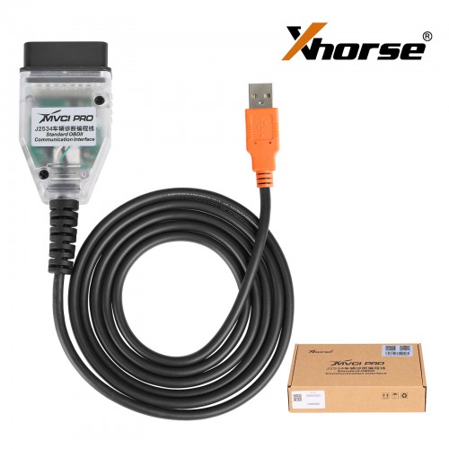2023 XHORSE MVCI PRO J2534 Vehicle Diagnostic Programming Cable Support ODIS/TIS/HDS/IDS/SSM4 PN：XDMVJ0