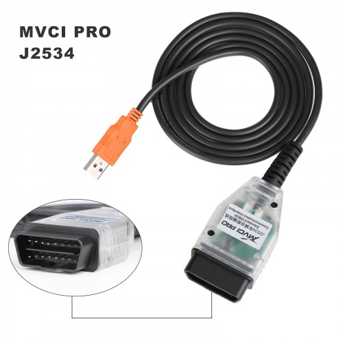 2023 XHORSE MVCI PRO J2534 Vehicle Diagnostic Programming Cable Support ODIS/TIS/HDS/IDS/SSM4 PN：XDMVJ0