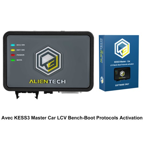 Original Français ALIENTECH KESS V3 KESS3 ECU TCU programmer avec Abonnement Gratuit d'Un An et KESS3 Master Car LCV Bench-Boot Protocols