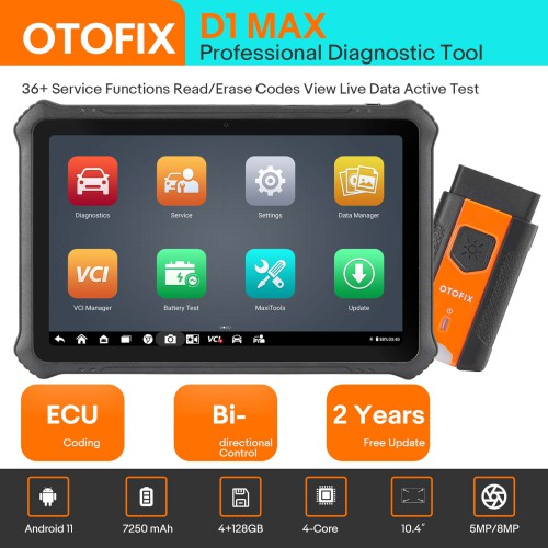 Français Original OTOFIX D1 MAX Bi-directional Diagnostic Scanner ECU Coding Mise à Niveau de MS906BT MS906 PRO