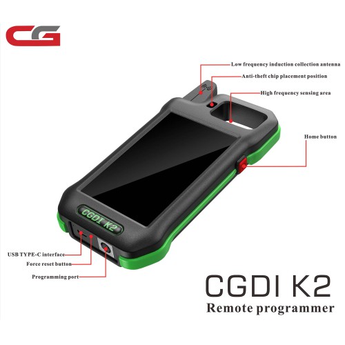 CGDl K2 Remote Key Programmer Professional Multi-functional Smart Locksmith Key Tool Remote Generator Support 96Bit ID48 Copy