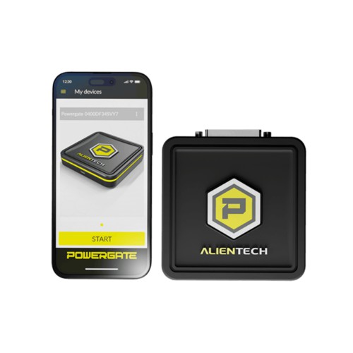 Alientech Powergate avec Powergate App/Cloud Personnaliser les Performances du Véhicule Travailler sur le Téléphone Android iOS avec KESS3 Protocols