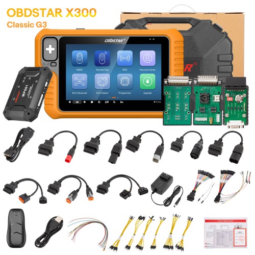 2024 OBDSTAR X300 Classic G3 Key Master Full Version avec Key Programming, ECU Clone,Test Platform,Cluster Calibration,Airbag Reset Functions