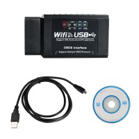 WIFI327 WIFI USB OBD2 EOBD Scan Tool livraison gratuite VSCAN
