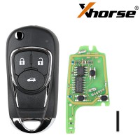 XHORSE XKBU03EN Wired Universal Remote Key Flip 3 Buttons Buick Style for VVDI VVDI2 Key Tool English Version 5 pcs/lot