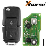 Xhorse XKB508EN Wire Remote Key B5 Style 2 Buttons 5pcs/lot