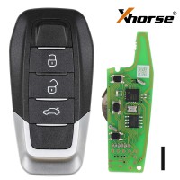 Xhorse XKFEF5EN Universal Remote Key FA.LL Type Wired Folding Key 3 Buttons Bright Black 5pcs/lot
