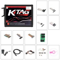 4 LED KTAG K-TAG Firmware V7.020 EU Version En ligne PCB Rouge ECU Programmeur Avec Token Illimité