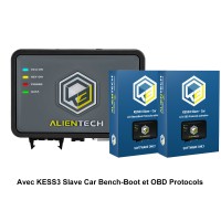 Original Français ALIENTECH KESS V3 KESS3 avec KESS3 Slave Car LCV OBD Protocols et Car LCV Bench Boot Protocols avec Un An Abonnement