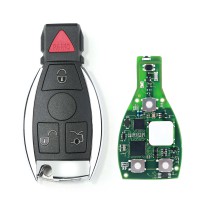 Original CG MB 08 Version Keyless Go Key 2-in-1 315MHz/433MHz avec 3 Button 4 Button Shell avec Panic pour Mercedes W164 W221 W216 2005-2010